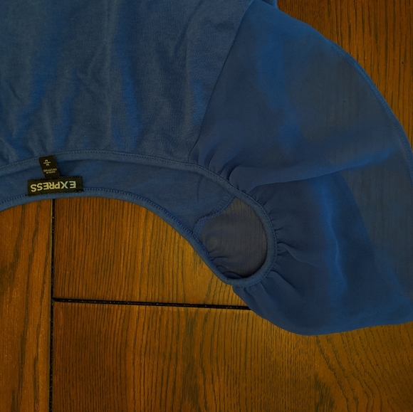 Sheer sleeve Express t-shirt - Picture 4 of 4